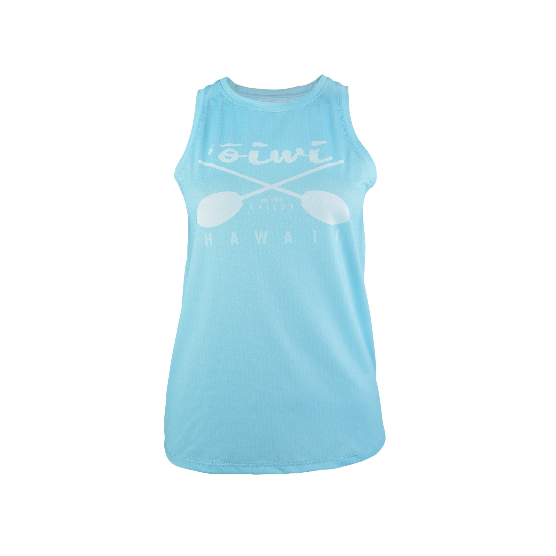 Wahine Cross Paddles Sleeveless UPF 30 Shirt - Oiwi