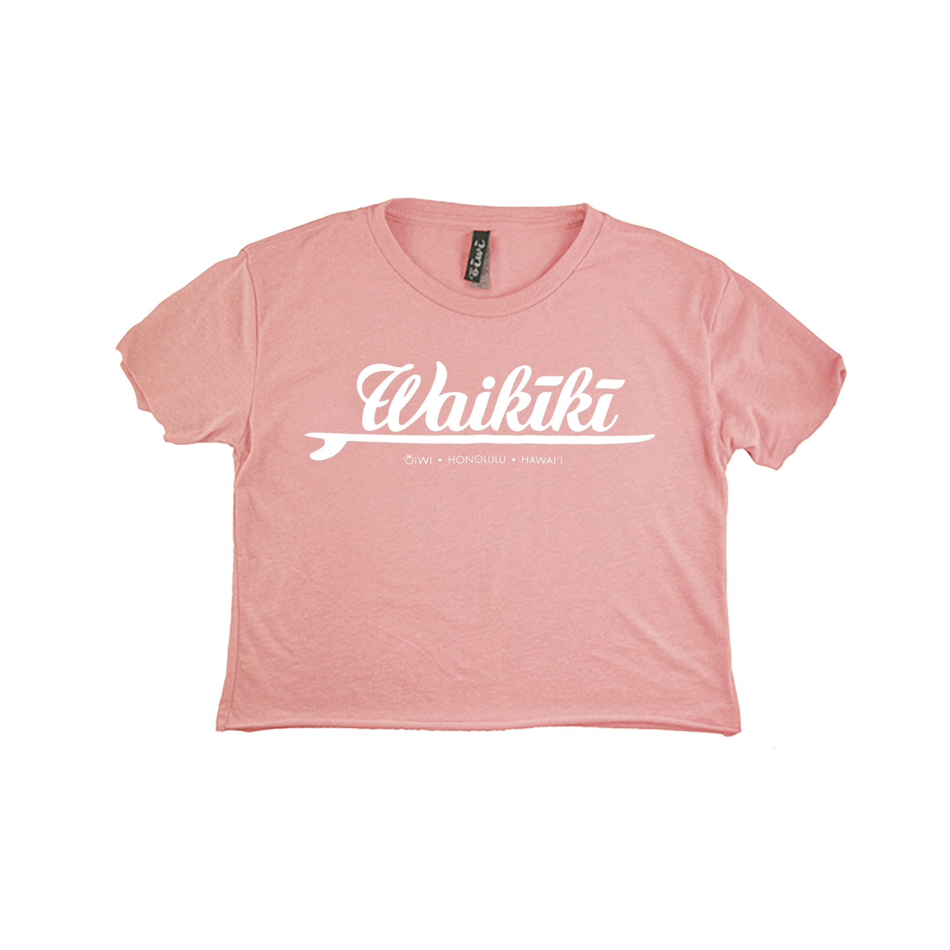 Waikiki Surf Wahine Crop Tee - Oiwi